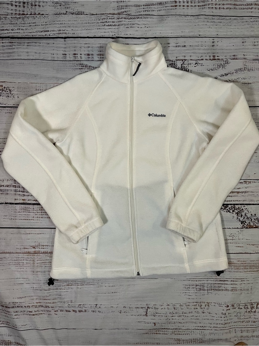 Columbia Women’s Benton Springs Full Zip Fleece Jacket - Cream- Size Medium